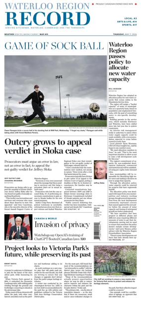 Cover of Waterloo Region Record