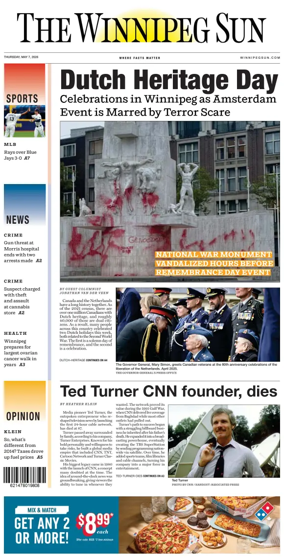 Cover of Winnipeg Sun