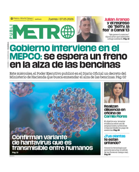 Cover of Publimetro Chile