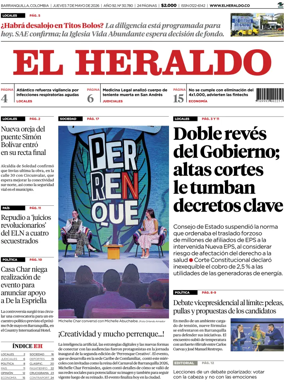 Cover of El Heraldo (Colombia)