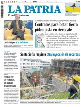 Cover of La Patria (Colombia)