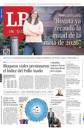 Cover of La Republica (Colombia)