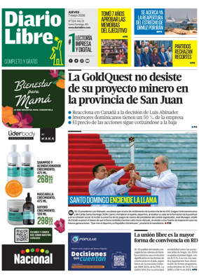 Cover of Diario Libre (Republica Dominicana)