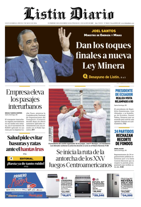 Cover of Listin Diario