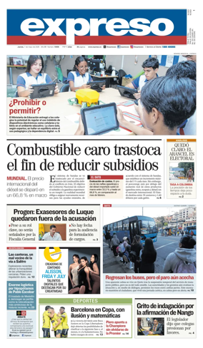 Cover of Diario Expreso