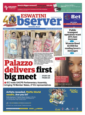 Cover of Eswatini Observer