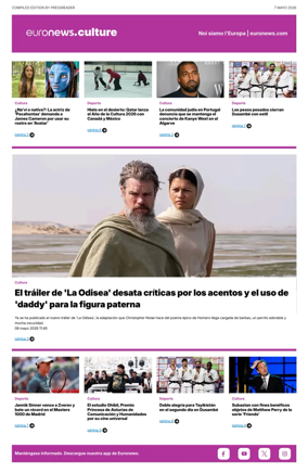 Cover of Euronews Culture and Sport (Spanish) Compiled Edition