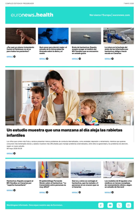 Cover of Euronews Health (Spanish) Compiled Edition