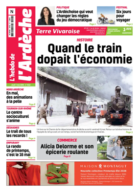 Cover of L'Hebdo de l'Ardeche – edition Nord