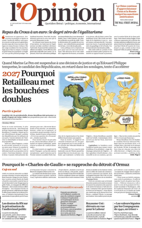 Cover of L'Opinion