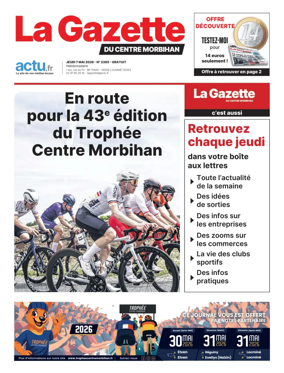 Cover of La Gazette du Centre Morbihan