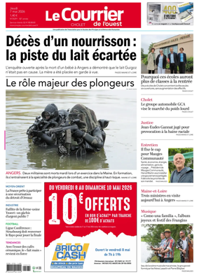 Cover of Le Courrier de l’Ouest (Cholet)