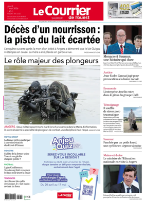 Cover of Le Courrier de l’Ouest (Saumur)