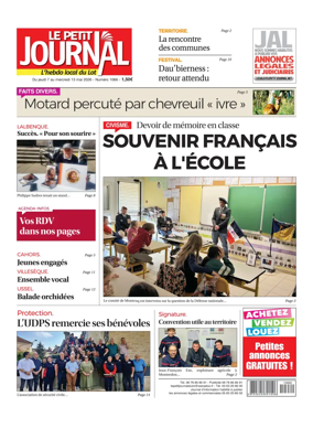 Cover of Le Petit Journal - L'hebdo local du Lot