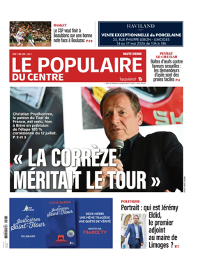 Cover of Le Populaire du Centre (Haute-Vienne)