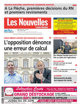 Cover of Les Nouvelles - L'Echo Flechois (FL)