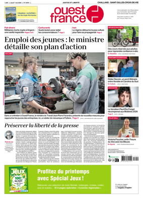 Cover of Ouest France (Challans / Saint-Gilles-Croix-de-Vie)