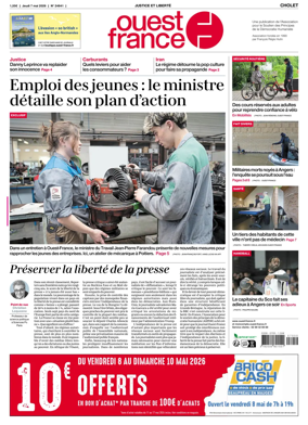 Cover of Ouest France (Cholet)