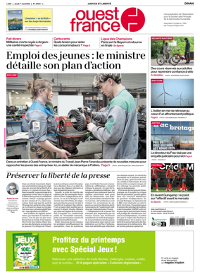 Cover of Ouest France (Dinan)