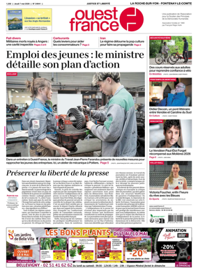 Cover of Ouest France (La Roche-sur-Yon - Fontenay-le-Comte)