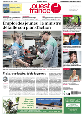 Cover of Ouest France (Les Herbiers / Montaigu)