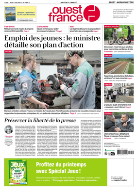 Cover of Ouest France (Nord-Finistere)
