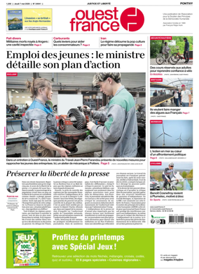 Cover of Ouest France (Pontivy)
