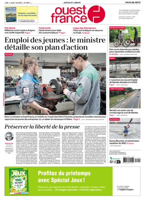 Cover of Ouest France (Pornic / Pays de Retz)