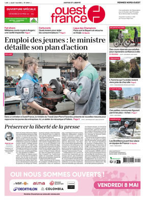 Cover of Ouest-France (Rennes Nord-Ouest)