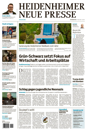 Cover of Heidenheimer Neue Presse