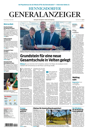 Cover of Hennigsdorfer Generalanzeiger