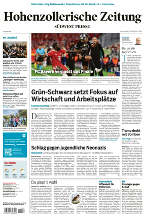 Cover of Hohenzollerische Zeitung