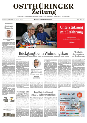 Cover of Ostthuringer Zeitung (Posneck)