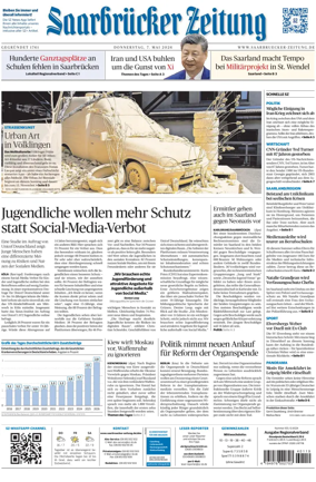 Cover of Saarbruecker Zeitung