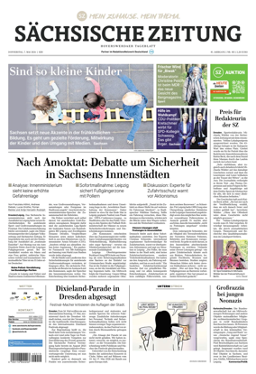 Cover of Sachsische Zeitung (Hoyerswerda)