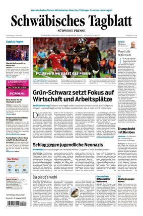 Cover of Schwabisches Tagblatt - Tubinger Chronik