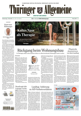 Cover of Thuringer Allgemeine (Arnstadt und Ilmenauz)