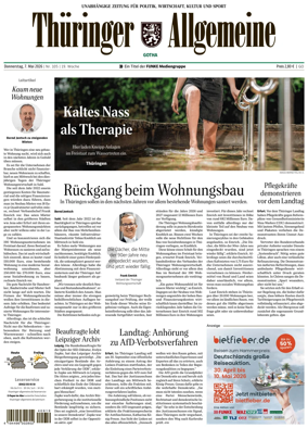 Cover of Thuringer Allgemeine (Gotha)