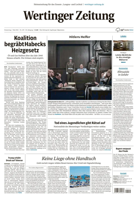 Cover of Wertinger Zeitung