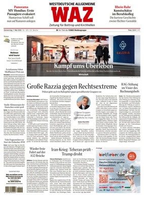 Cover of Westdeutsche Allgemeine Zeitung (Bottrop)