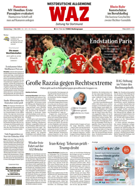 Cover of Westdeutsche Allgemeine Zeitung (Dortmund-Sud II)