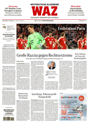 Cover of Westdeutsche Allgemeine Zeitung (Gelsenkirchen)