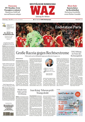 Cover of Westdeutsche Allgemeine Zeitung (Witten)