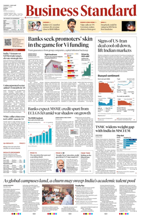 Cover of Business Standard