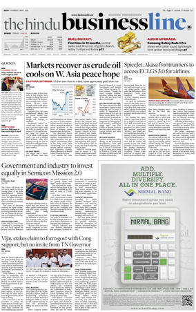 Cover of BusinessLine (Delhi)