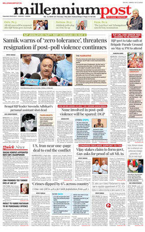 Cover of Millennium Post (Kolkata)