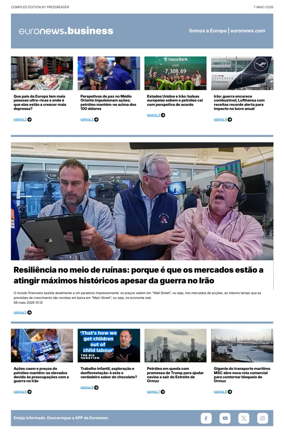 Cover of Euronews Business (Portuguese)