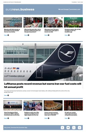 Cover of Euronews Business