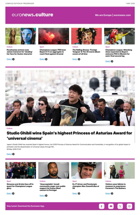 Cover of Euronews Culture and Sport Compiled Edition