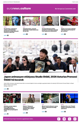 Cover of Euronews Culture and Sport (Turkish) Compiled Edition